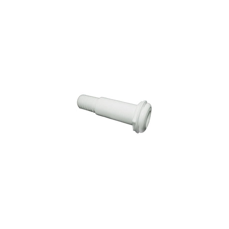 T-H Marine Straight Extra Long Thru-Hull Fitting For Hose, White