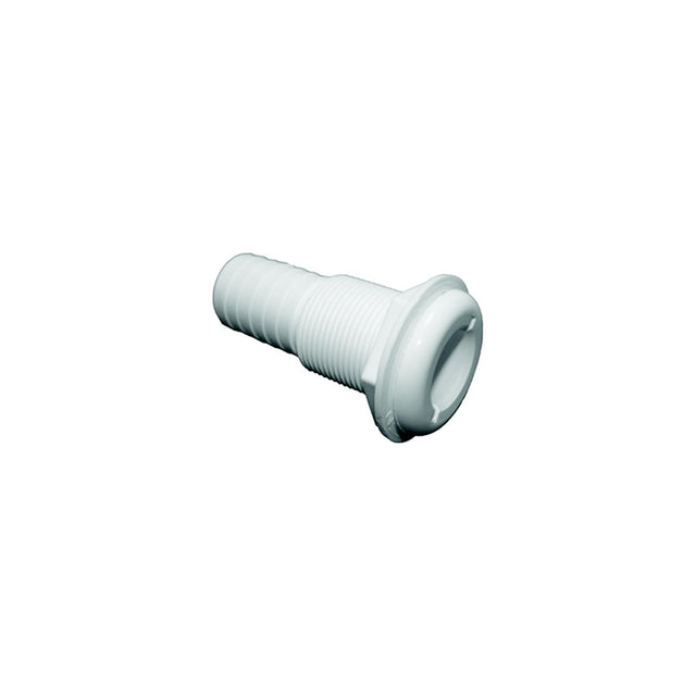 T-H Marine Straight Extra Long Thru-Hull Fitting For Hose, White