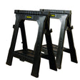 STANLEY 33 in. H X 27 in. W X 4 in. D Folding Sawhorse 1000 lb. cap. 2 pc