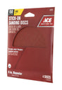 Ace 5 in. Aluminum Oxide Adhesive Sanding Disc 150 Grit Fine 4 pk, Pack of 5