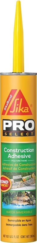 Sika 106403 Construction Adhesive, Gray, 10.1 oz Cartridge, Pack of 12
