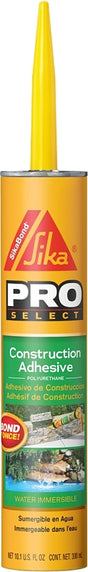 Sika 106403 Construction Adhesive, Gray, 10.1 oz Cartridge, Pack of 12