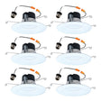 Halo LT56 Series LT56079FS1EWHR6PK Downlight, 8.75 W, 120 V, LED Lamp, Plastic, Matte