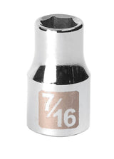 Craftsman 7/16 in. X 1/2 in. drive SAE 6 Point Standard Socket 1 pc