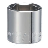 Craftsman 15/16 in. X 3/8 in. drive SAE 6 Point Shallow Shallow Socket 1 pc