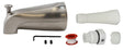 Plumb Pak PP825-35BN Bathtub Spout, 16-1/2 in L, Brushed Nickel