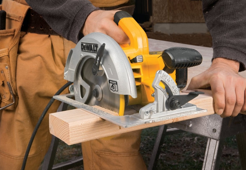 DEWALT DWE575SB Circular Saw, 15 A, 7-1/4 in Dia Blade, 5/8 in Arbor, 2 in at 45 deg, 2.55 in at 90 deg D Cutting