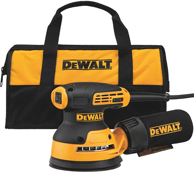 DEWALT DWE6423K Random Orbit Sander, 3 A, 5 in Pad/Disc, Hook and Loop Pad/Disc