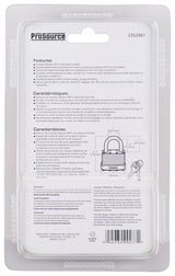ProSource HD00038-3L Padlock, Standard Shackle, 11/32 in Dia Shackle, 1-1/2 in H Shackle, Steel Shackle, Steel Body