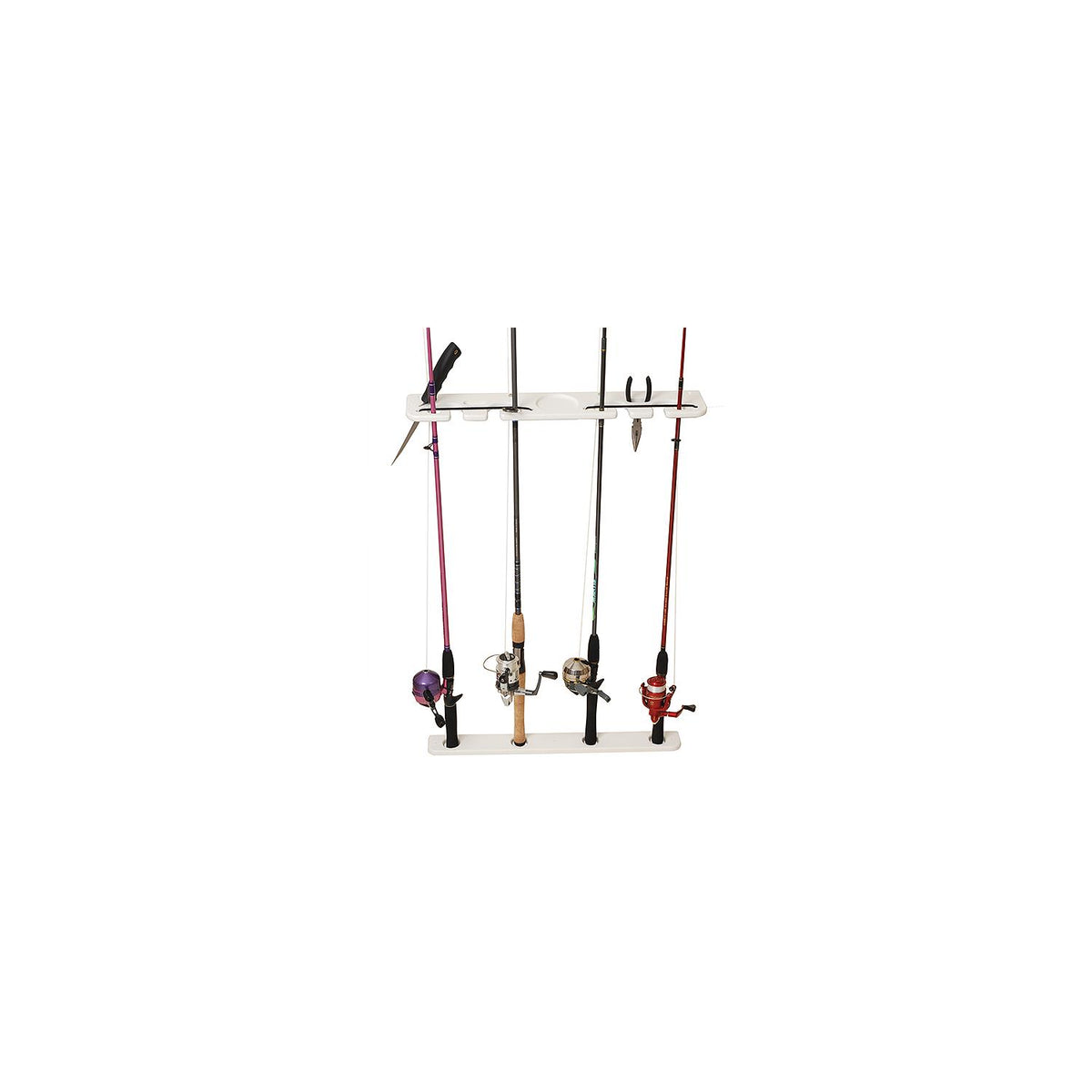 Deluxe Pontoon Boat Tackle Rack, 4-Rod – Mrosupreme.com