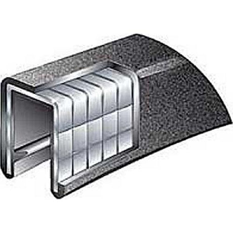 1/4 X 25' Flex Trim Black