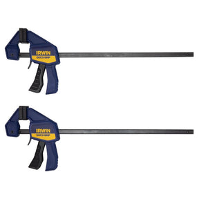 Irwin Quick-Grip 12 in. X 2-7/16 in. D Bar Clamp 100 lb 2 pc
