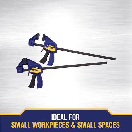 Irwin Quick-Grip 12 in. X 2-7/16 in. D Bar Clamp 100 lb 2 pc