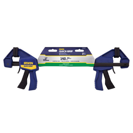 Irwin Quick-Grip 12 in. X 2-7/16 in. D Bar Clamp 100 lb 2 pc