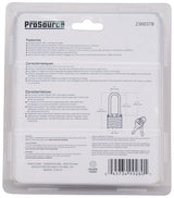 ProSource HD00020L-D-3L2 Padlock Set, Standard Shackle, 1/4 in Dia Shackle, 2-3/4 in H Shackle, Steel Shackle