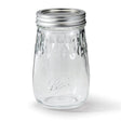 Ball 1440061199 Flute Canning Jar, 16 oz Capacity, Metal, Pack of 4