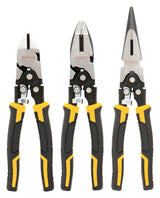 DeWalt 3 pc Chrome Vanadium Steel Pliers Set Assorted in. L