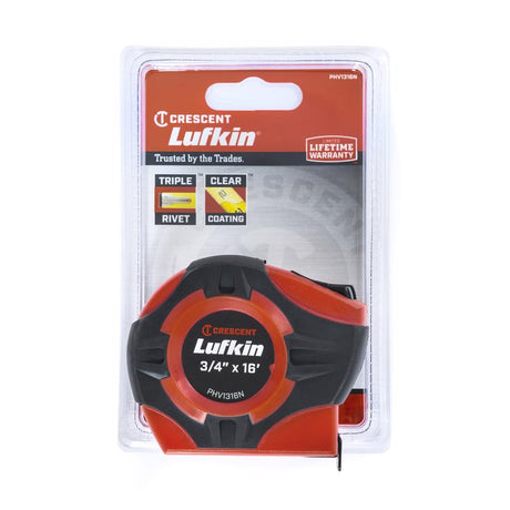 Lufkin P1000 Series 16 ft. L X 0.75 in. W Hi-Viz Tape Measure 1 pk