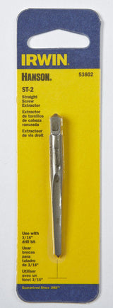 Irwin Hanson 3/16 in. X 3/16 in. D Carbon Steel Straight Screw Extractor 5.4 in. 1 pc, Pack of 3