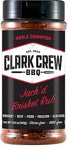 Clark Crew BBQ Clark Crew CL00317 BBQ Jack'd Brisket Rub, 12 oz