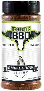 Fergolicious Bbq OW74230 BBQ Rub, Smoke Show LUV, 11.8 oz Bottle