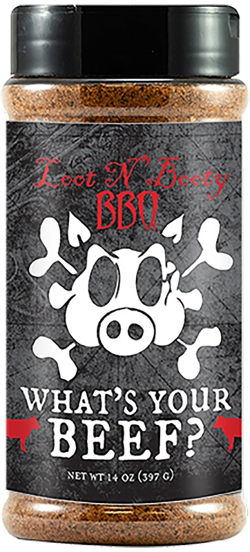 Loot N' Booty BBQ OW88400 BBQ Rub, 14 oz Bottle