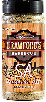 Crawford's Barbecue CB01005 All-Purpose BBQ Rub, Season All, 12.5 oz