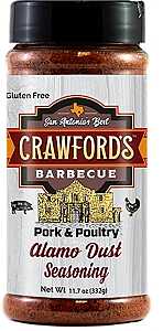 Crawford's Barbecue CB01010 BBQ Rub, Alamo Dust, 11.7 oz