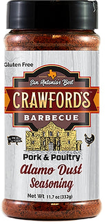 Crawford's Barbecue CB01010 BBQ Rub, Alamo Dust, 11.7 oz