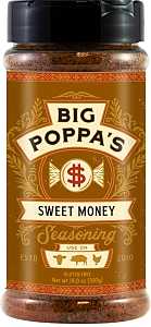 Big Poppa's OW86400-C BBQ Rub, Sweet Money, 14 oz Shaker
