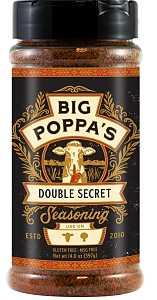 Big Poppa's OW86161-C BBQ Rub, Double Secret Steak, 14 oz Shaker