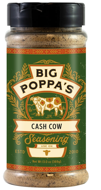 Big Poppa's BP00211-C BBQ Seasoning, Cash Cow, 13 oz Shaker