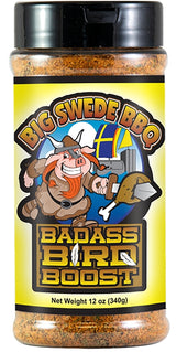 Big Swede BBQ OW74505 Bad Ass Marinade Rub, 12 oz Bottle