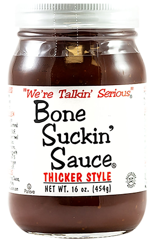 Bone Suckin Sauce BS00600 Thicker Style BBQ Sauce, 16 oz, Jar