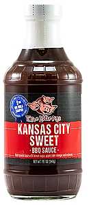 Three Little Pigs OW85500 BBQ Sauce, Sweet, 16 oz