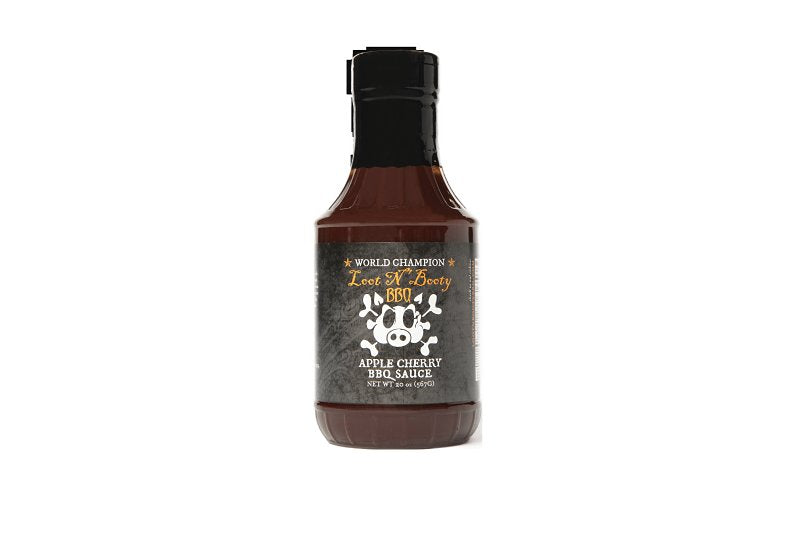Loot N' Booty BBQ LB02104 BBQ Sauce, Apple Cherry, 20 oz Bottle