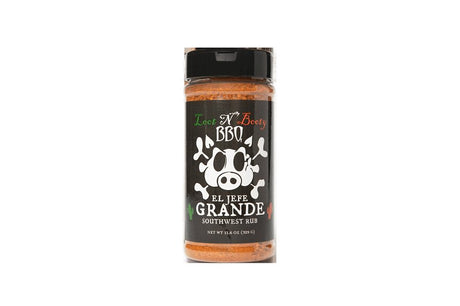 Loot N' Booty BBQ El Jefe Grande OW88415 Southwest Rub, Citrus, Cumin, Pepper, 11.6 oz