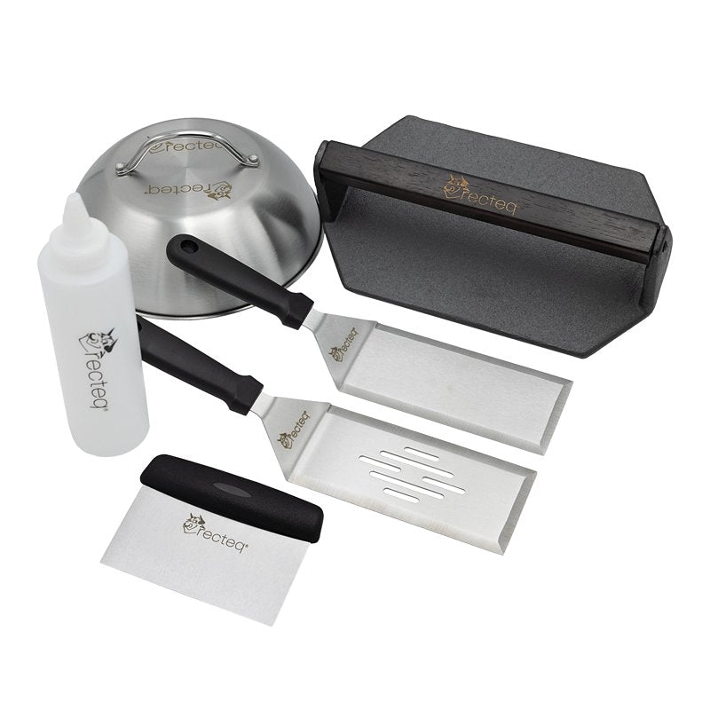 Recteq SmokeStone ACSMKSTN600ACKT Griddle Accessory Kit, Stainless Steel, Black/Gray
