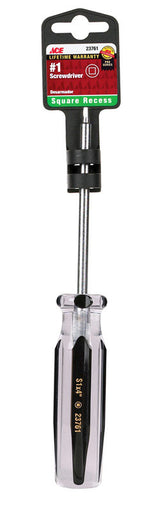 Ace No. 1 X 4 in. L Square Recess Screwdriver 1 pc, Pack of 3