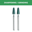 Dremel 3/16 in. D X 0.5 in. L Silicon Carbide Grinding Stone Cone 35000 rpm 2 pc