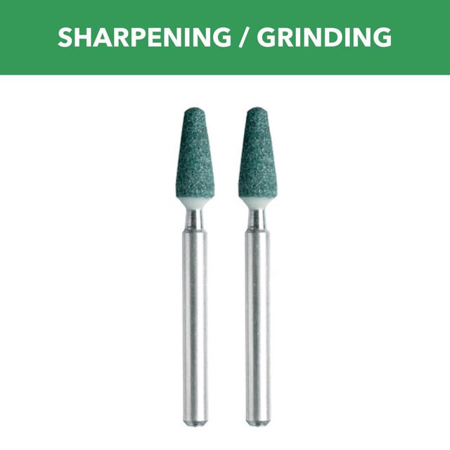 Dremel 3/16 in. D X 0.5 in. L Silicon Carbide Grinding Stone Cone 35000 rpm 2 pc