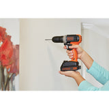Black+Decker 20V MAX 3/8 in. Brushed Cordless Drill/Driver Kit (Battery & Charger), Pack of 2