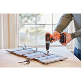 Black+Decker 20V MAX 3/8 in. Brushed Cordless Drill/Driver Kit (Battery & Charger), Pack of 2