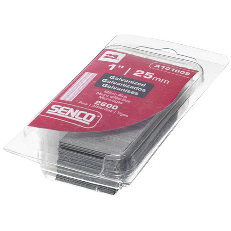 Senco 1 in. L X 23 Ga. Straight Strip Galvanized Micro Pins 2,600 pk