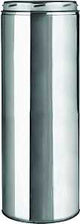 Selkirk 206018 Chimney Pipe, 6 in ID, 8 in OD, 18 in L, Stainless Steel