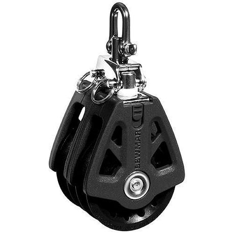Lewmar 60MM Synchro Block, Double Black, 5/16" - 3/8" Line