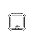 Lewmar 39910030 Low Profile Size 10 Rectangular Self Supporting Hatch