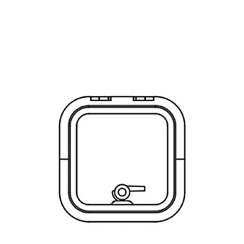 Lewmar 39910030 Low Profile Size 10 Rectangular Self Supporting Hatch