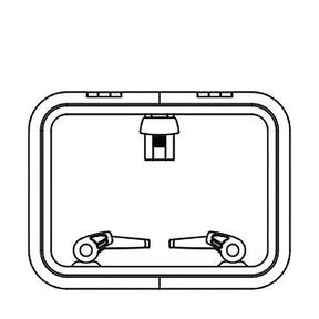 Lewmar 39930030 Low Profile Size 30 Rectangular Self Supporting Hatch