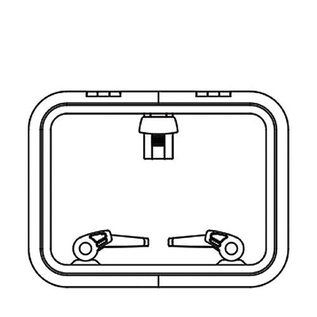 Lewmar 39930030 Low Profile Size 30 Rectangular Self Supporting Hatch